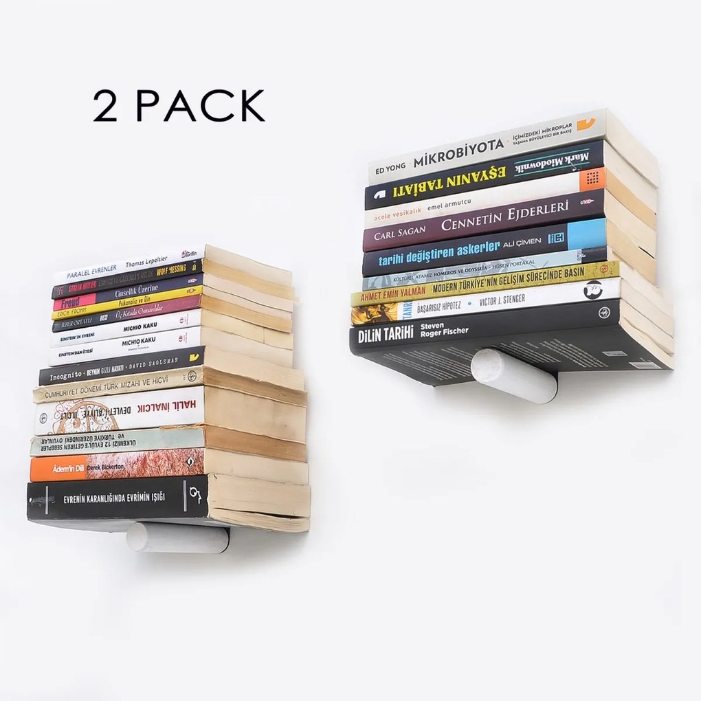 Sada nástenných políc Wrosa XLII 2 ks čierna/biela