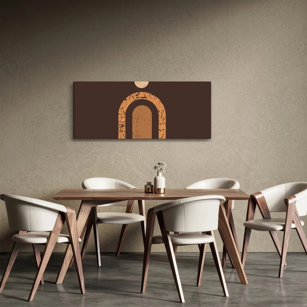 Obraz - Oranžové oblúky N⁰3 (120x50 cm)
