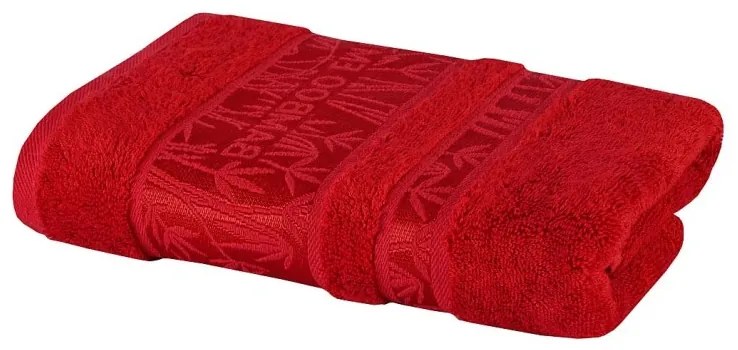 Uterák bamboo červený 50x100 cm EMI