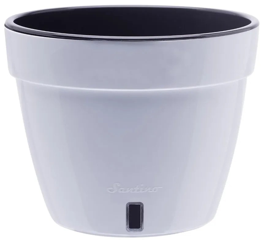 Kvetináč Asti 12l čiernobiela