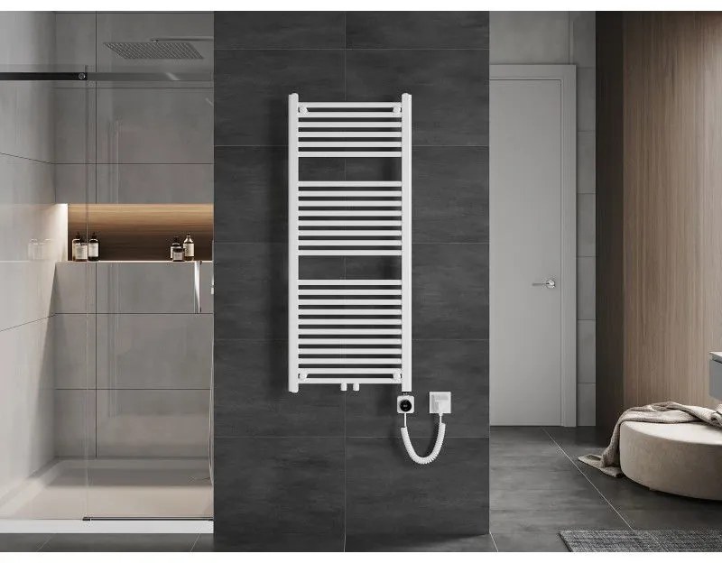 Mexen Mars, elektrické vykurovacie teleso 1200 x 500 mm, 500 W, biela, W110-1200-500-6500-20