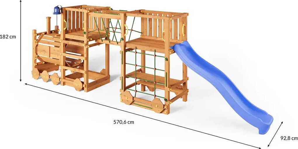 | Detské ihrisko Marimex Play 025 + modrá šmykľavka | 11640668
