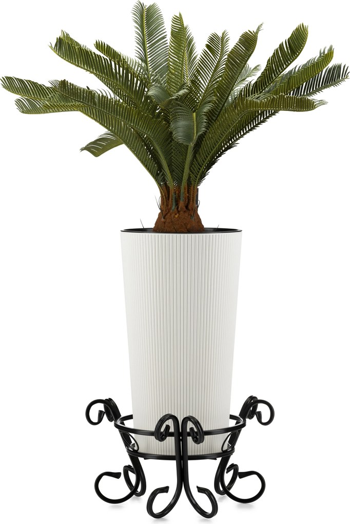 STOJAN NA KVETINÁČ SHANE 21X38 CM ČIERNA