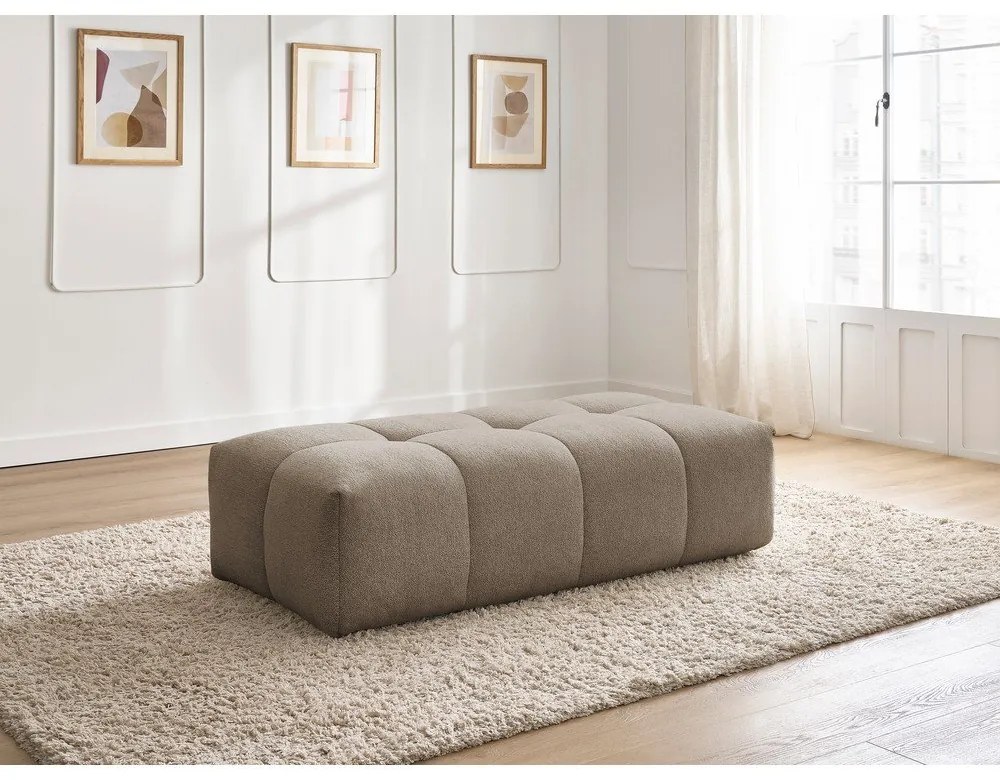 Taupe ženilková podnožka Everest – Bobochic Paris