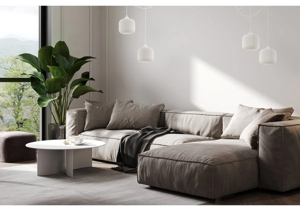 Závesné svietidlo Riffle Spider, 2x biele sklenené tienidlo, w