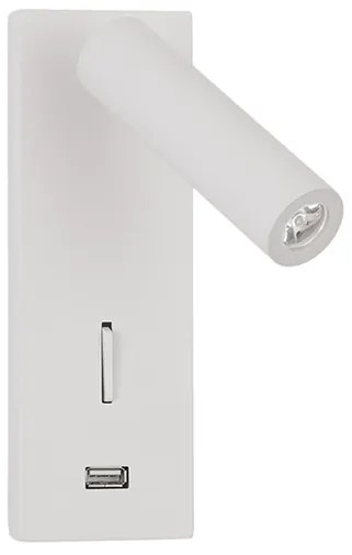 Moderné nástenné svietidlo Fuse 6 biele