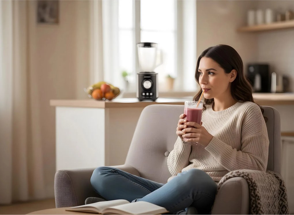 Stolný mixér 1,5 l 800W Berdsen BD-751 - čierny