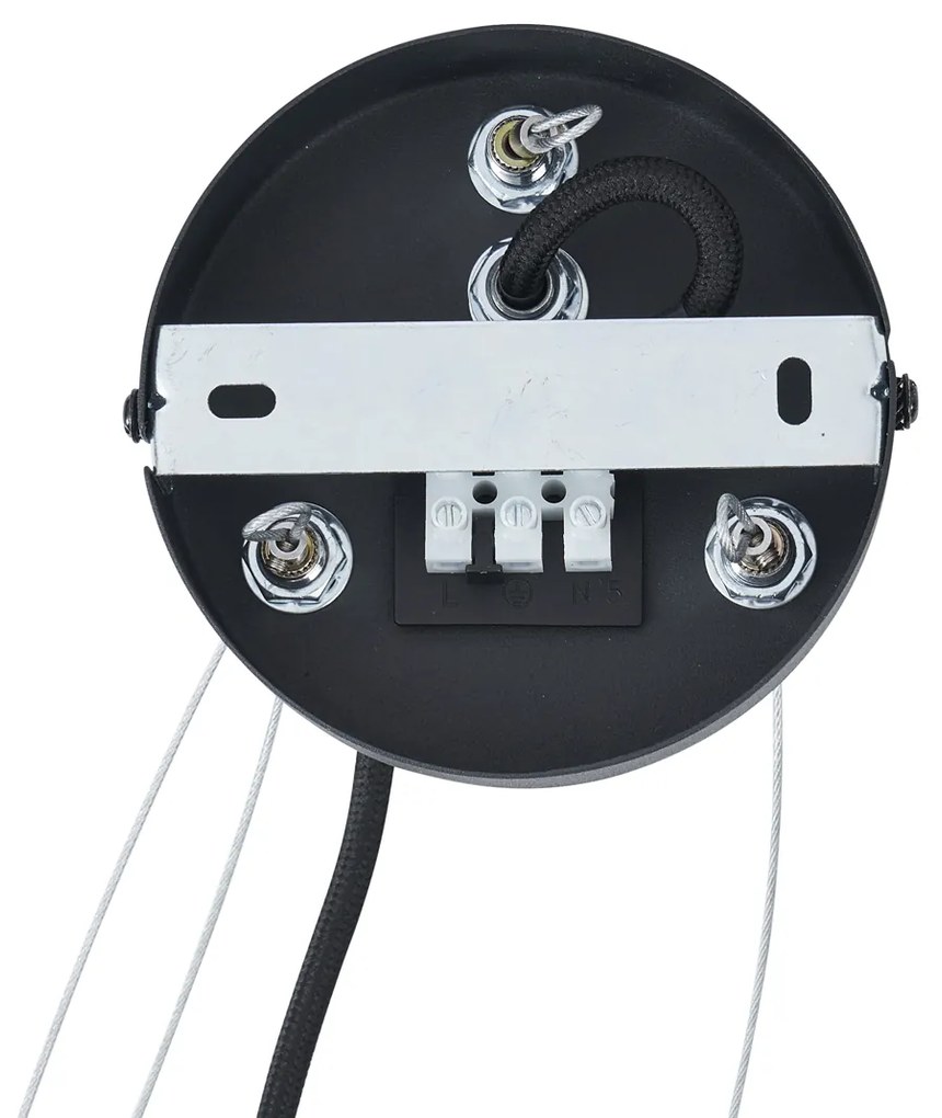 Moderné závesné svietidlo čierne so 6 svetlami - Jeana Circle