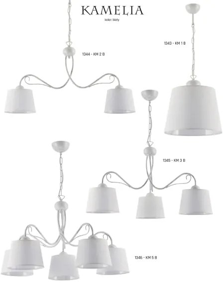 Jupiter 1344 - KM 2 B - Luster na reťazi KAMELIA 2xE27/60W/230V