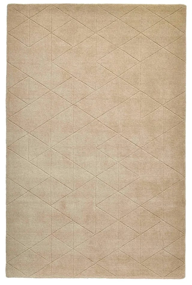 Béžový vlnený koberec Think Rugs Kasbah, 150 x 230 cm