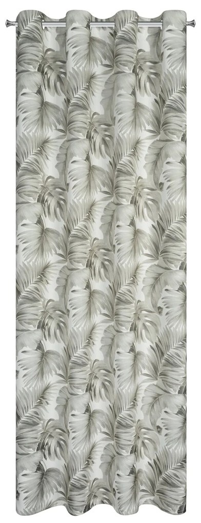 ZATEMŇOVACÍ ZÁVES NA KRÚŽKOCH ZORA 140X250 CM LISTY