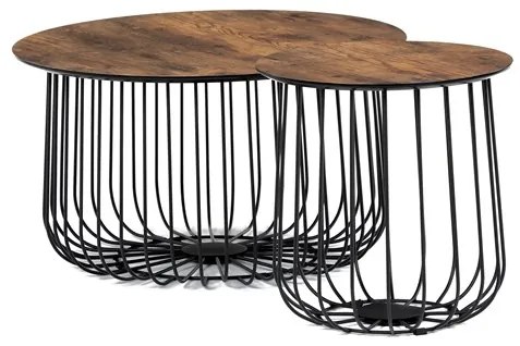 BONTEC Konferenčný stolík 60x60cm, mdf, divoký dub, AF-3007 OAK Farba: Prírodné
