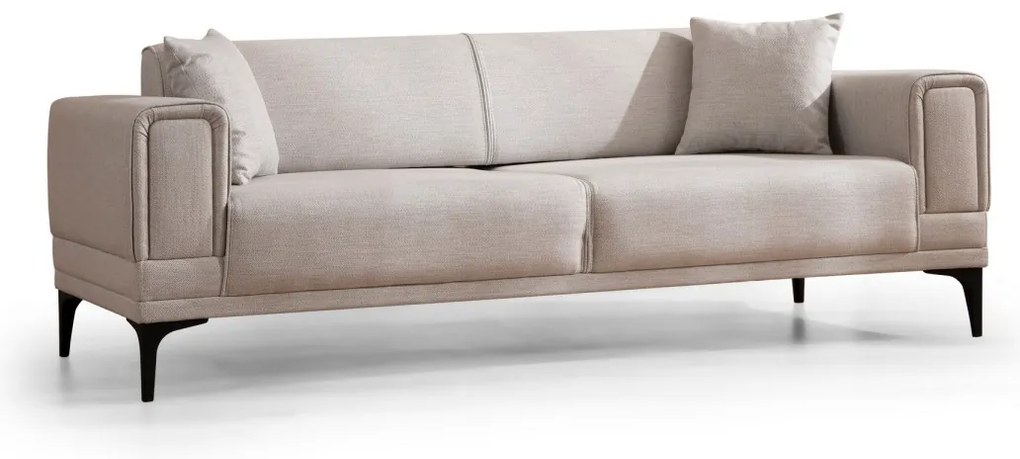 Třímístná rozkládací pohovka Horizon 230 cm ecru
