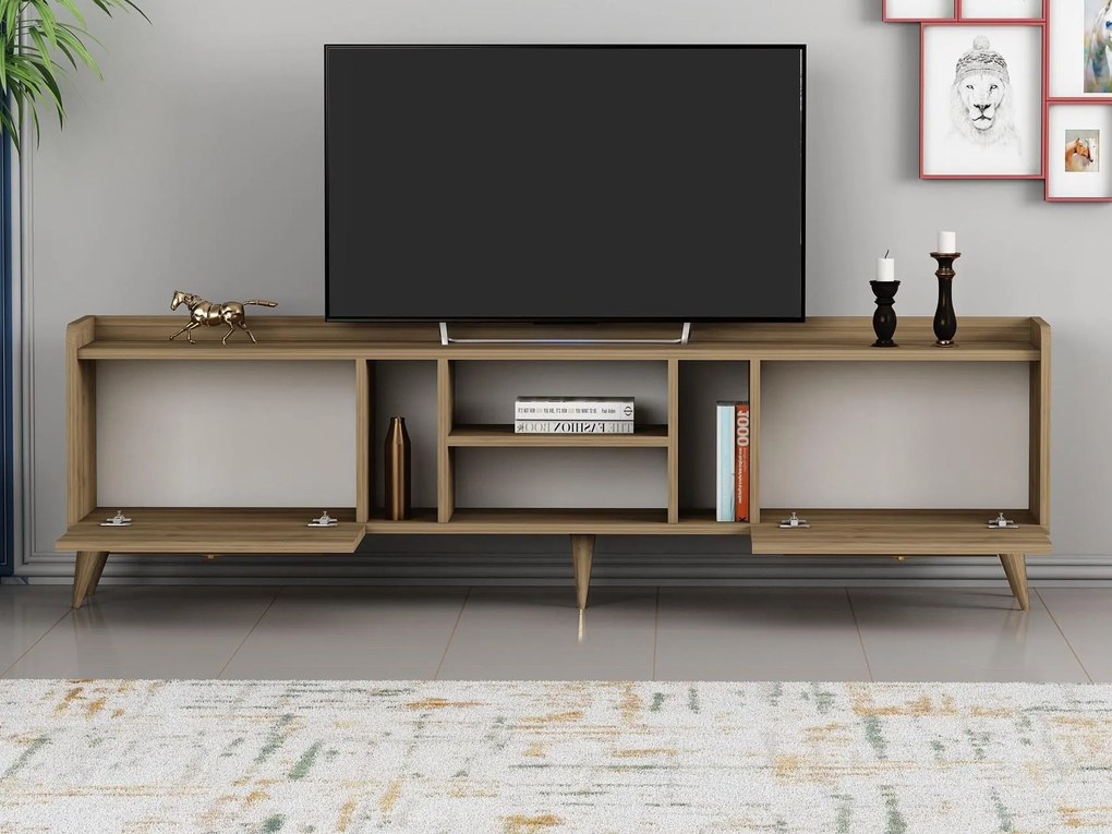 TV stolík/skrinka Kadole 2 (orech) . Akcia -17%. Vlastná spoľahlivá doprava až k Vám domov. 1095456