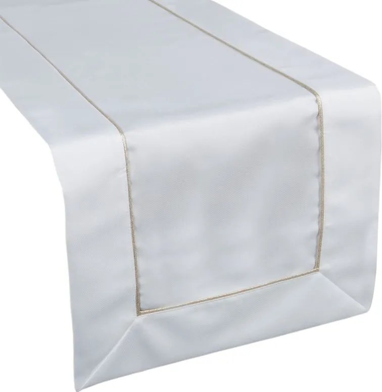 OBRUS MADELE 40 X 180 CM BIELY