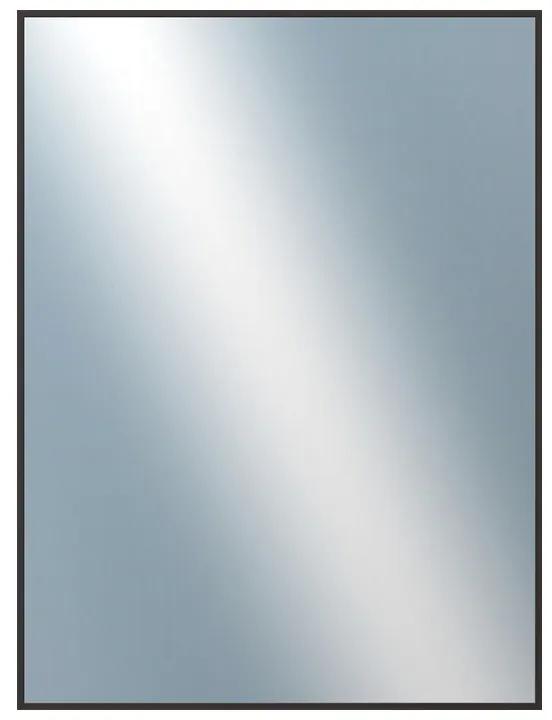 DANTIK - Zrkadlo v rámu, rozmer s rámom 60x80 cm z lišty Hliník čierna (7022021)
