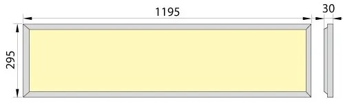 LED Podhľadový panel OREGA PLUS 120 LED/50W/230V 4000K IP40