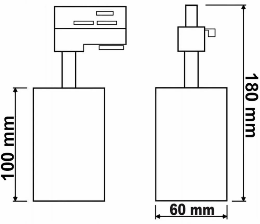 GU10 White SAGI Busbar Light pre jednofázové prípojnice