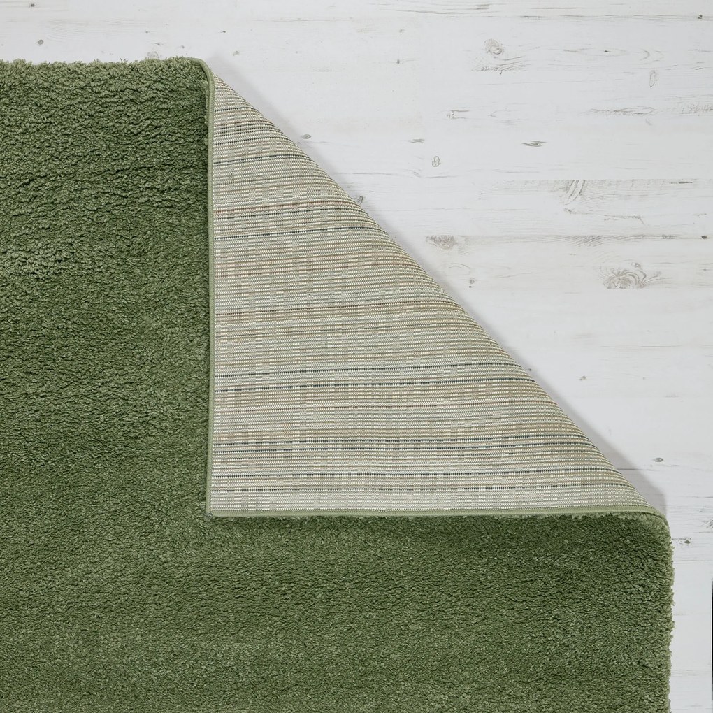 Flair Rugs, Kusový koberec Shaggy Teddy Olive, 120x170, zelená, obývacia izba