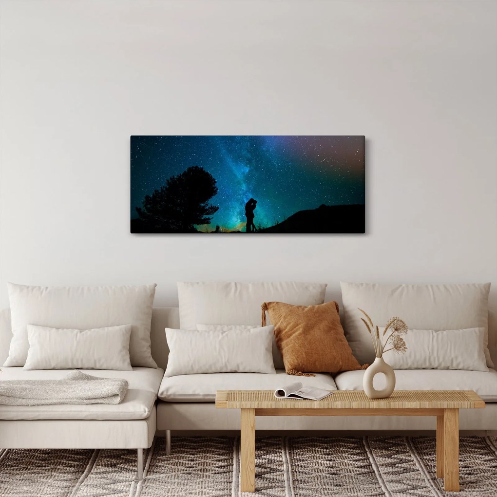 Obraz - Stretnutie pod hviezdami (120x50 cm)