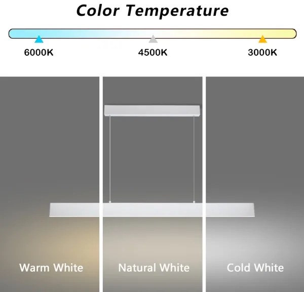 Brilagi - LED Stmiev. luster na lanku SLIMLINE LED/40W/230V 3000-6000K biela + DO