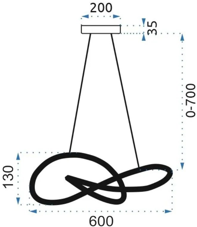 Toolight Toolight, LED moderné stropné svietidlo + diaľkové ovládanie APP816-CP, chrómová, OSW-03997