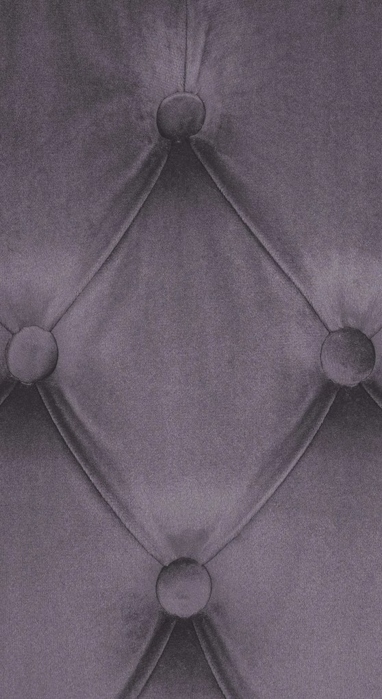 Jedálenská stolička Lisburn - zamat - Tmavo sivá