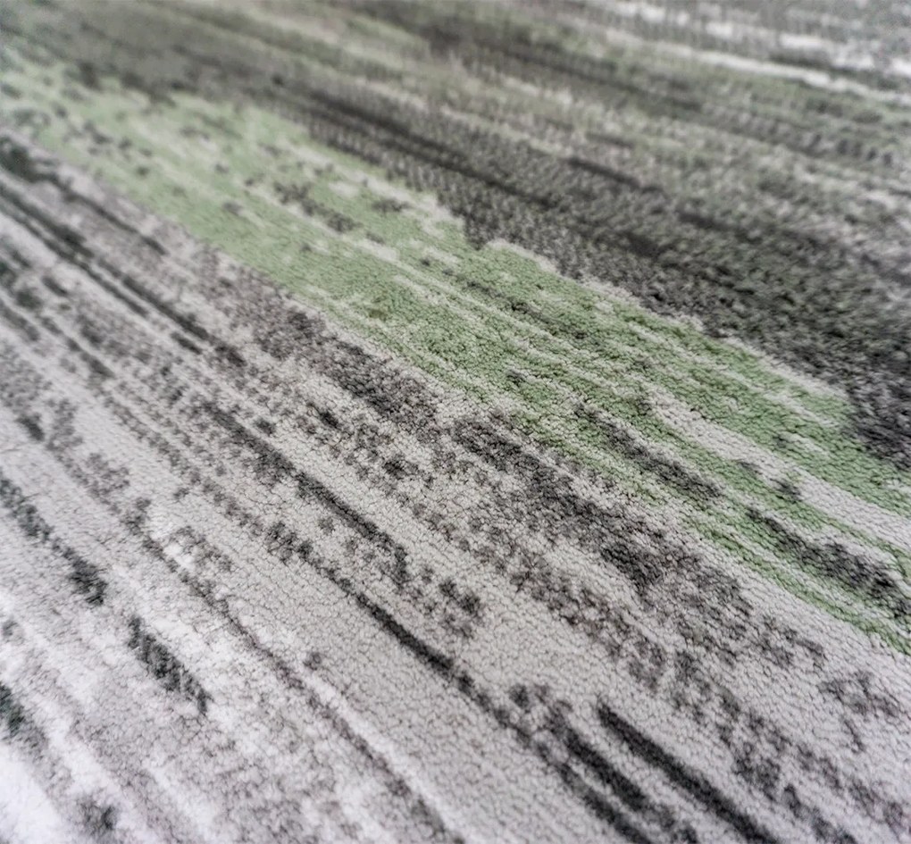 BE Koberec Accra 6505 Grey Green – zelený obdĺžnikový Rozmer: 200x290 cm