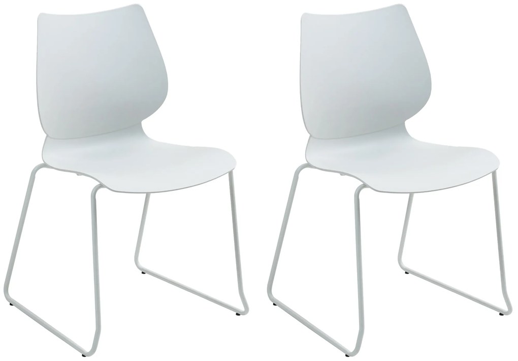 Sada 2 ks stoličiek Houma - biela