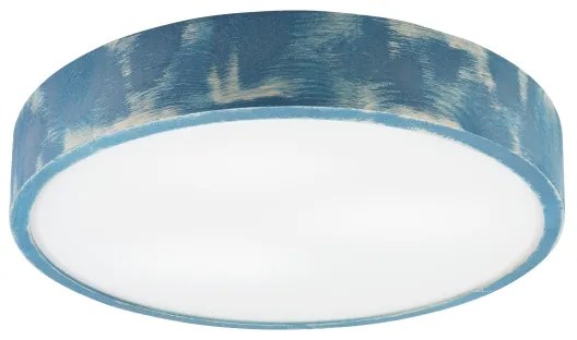 Brilagi - Stropné svietidlo PINO 3xE27/15W/230V borovica/modrá pr. 47,5 cm