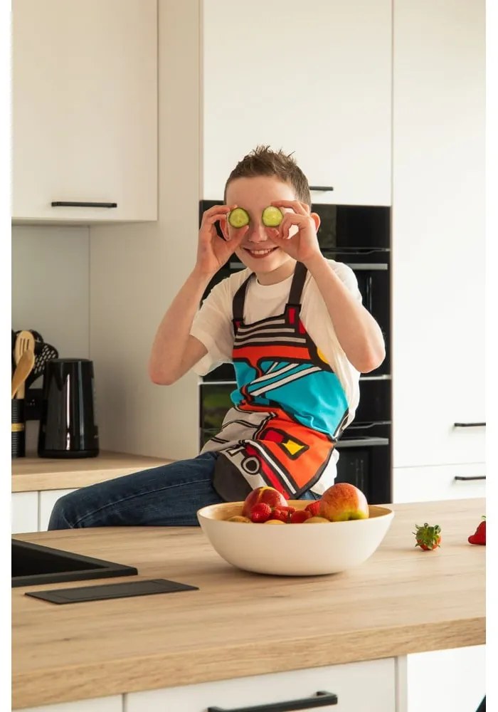 Detská zástera z recyklovanej bavlny Hero - Tiseco Home Studio