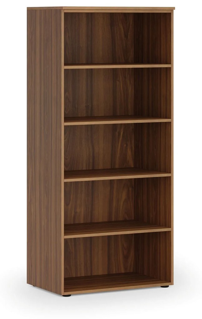 Kancelársky regál PRIMO WOOD, 1781 x 800 x 500 mm, orech