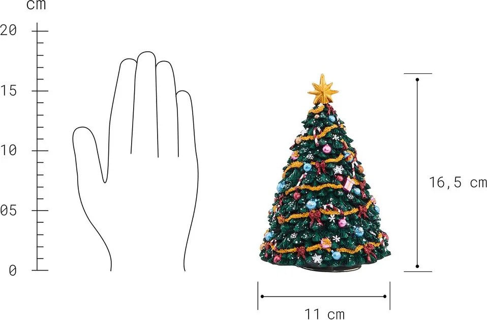 X-MAS Hracia skrinka vianočný stromček