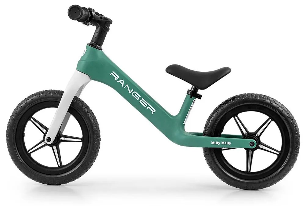 Detský balančný bicykel Milly Mally Ranger Flash Ocean