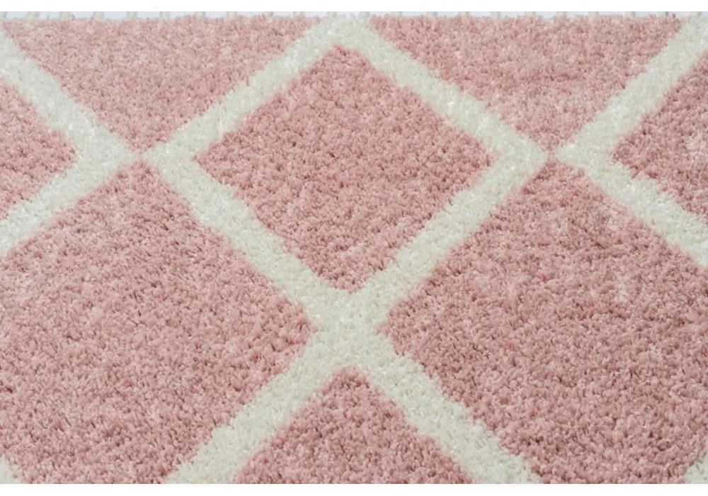 Kusový koberec Shaggy Ariso ružový 140x190cm