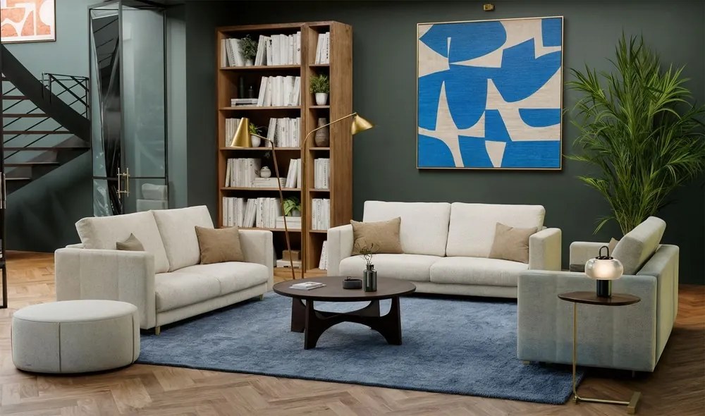 Trojmiestna rozkladacia pohovka Lina 221 cm béžová