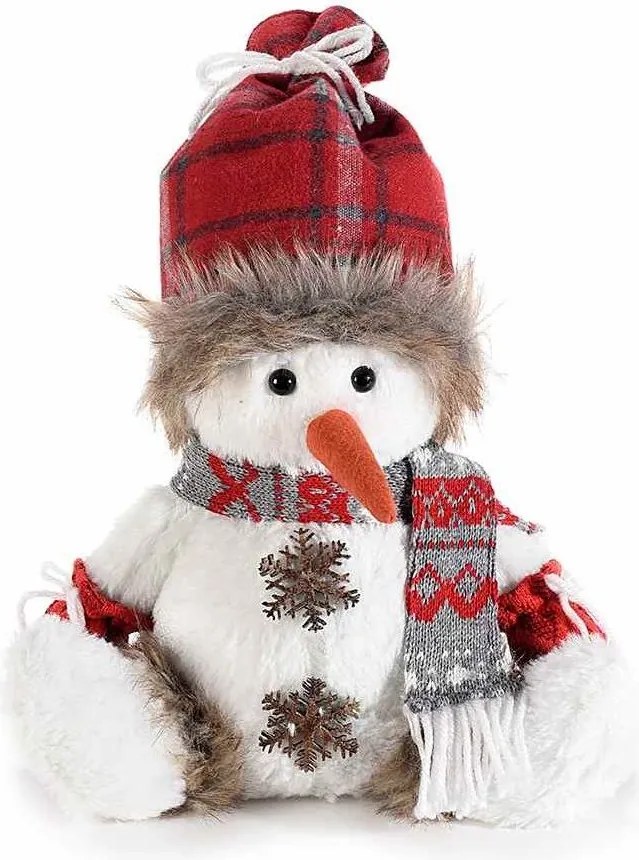 Snehuliak s červenou čiapkou 31 cm