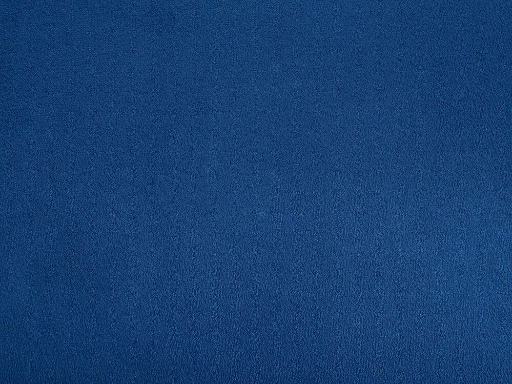 Kobaltovo modrá zamatová leňoška ľavostranná BIARRITZ Beliani