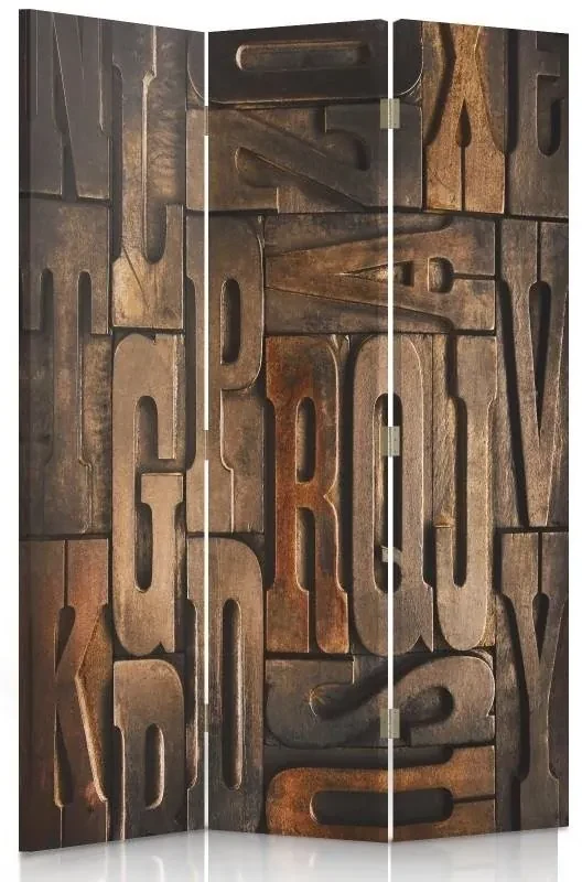 Gario Paraván Písmená Rozmery: 110 x 170 cm, Prevedenie: Klasický paraván