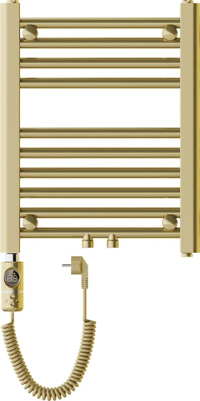 Mexen Mars, elektrické vykurovacie teleso 500 x 400 mm, 300 W, zlatá lesklá, W110-0500-400-2300-50