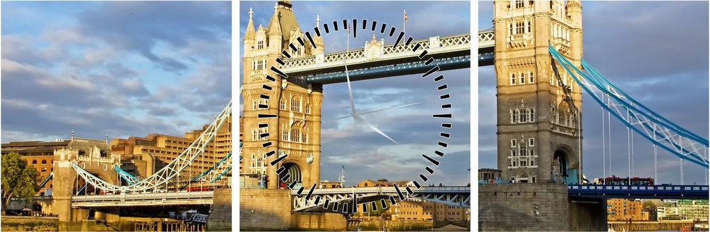 Obraz - Tower Bridge (s hodinami) (90x30 cm)