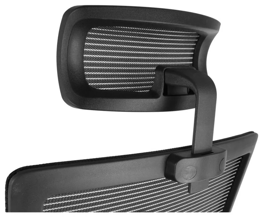 Kancelárska ergonomická stolička Neoseat NOVELO — sieť / látka, čierna, nosnosť 150 kg