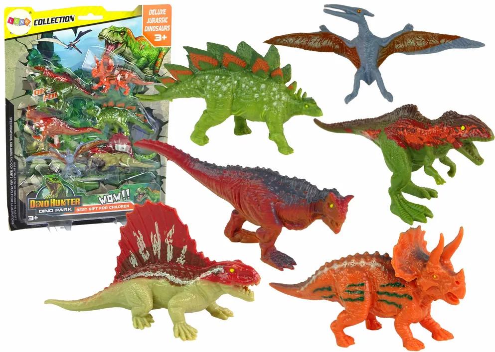 Lean Toys Sada figúrok Dinosaurov – 6ks. farebné