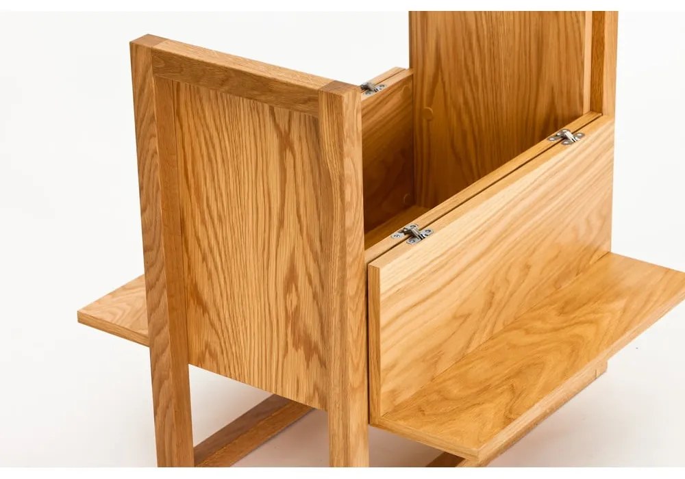 Vinotéka z dubového dreva v prírodnej farbe 59x60 cm NewEst - Woodman