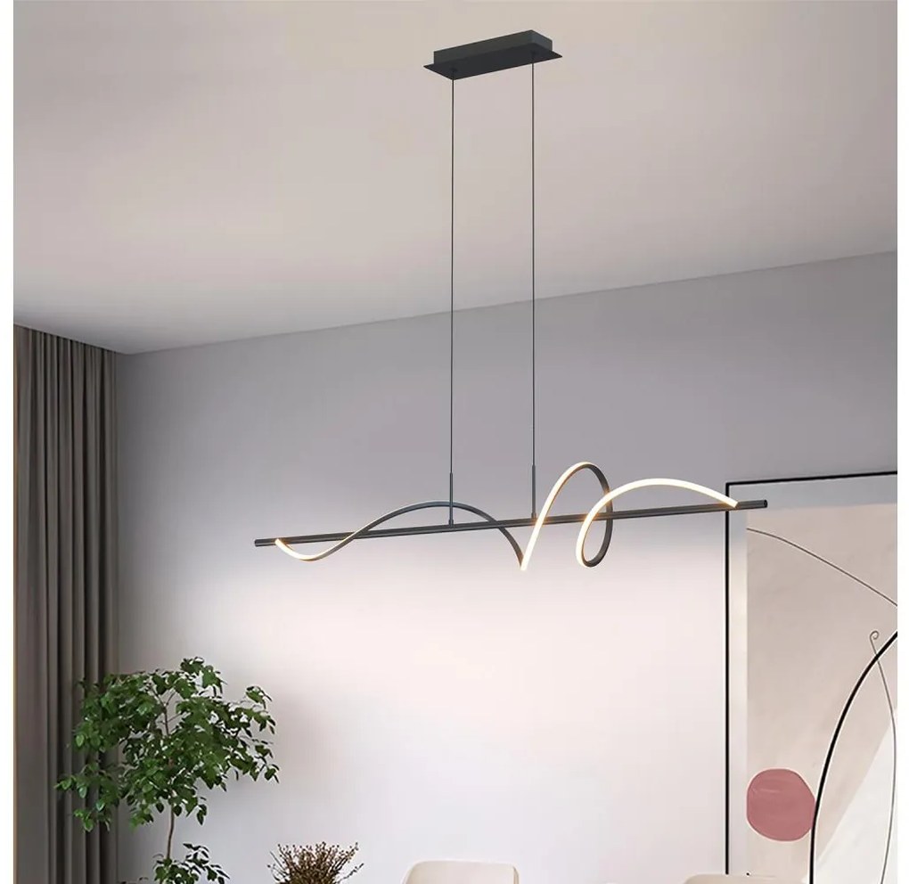 ONLI - LED Luster na lanku TWIST LED/30W/230V 4000K čierna