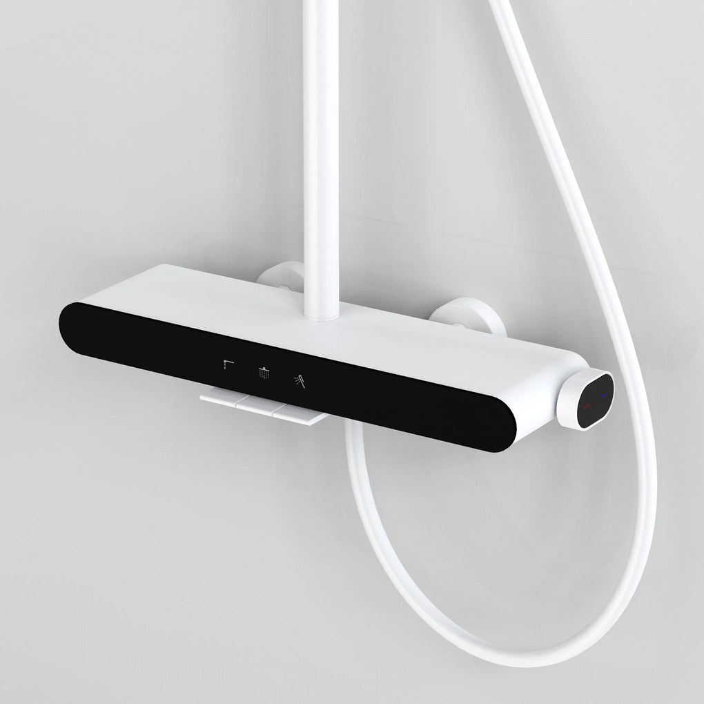 Rea Farel, sprchový set s vaňovým výtokom, biela, REA-P0353