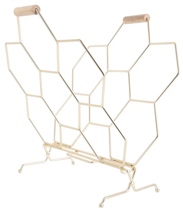 Stojan na noviny Honeycomb  40 × 33 × 45 cm PRESENT TIME