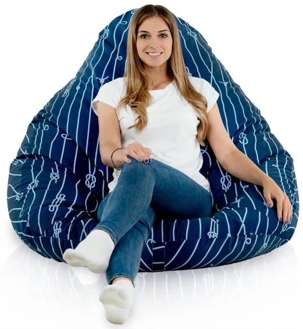 Sedací vak DROP XXL marine