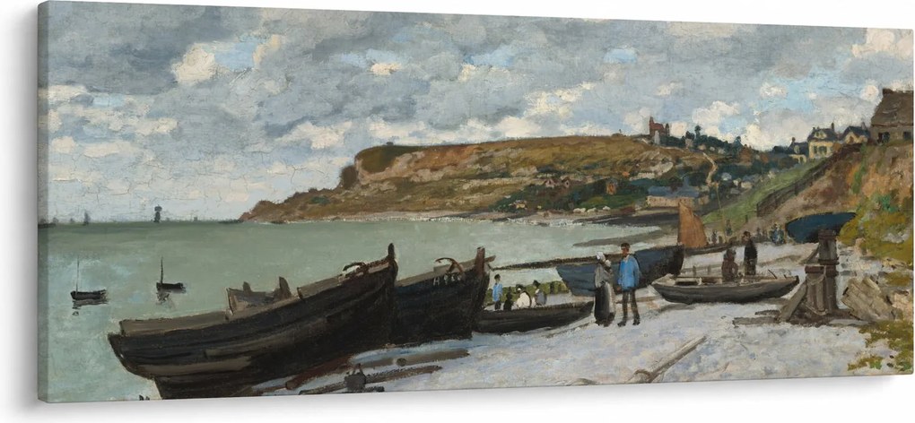 Obraz - Claude Monet, Sainte Adresse, reprodukcia (120x50 cm)