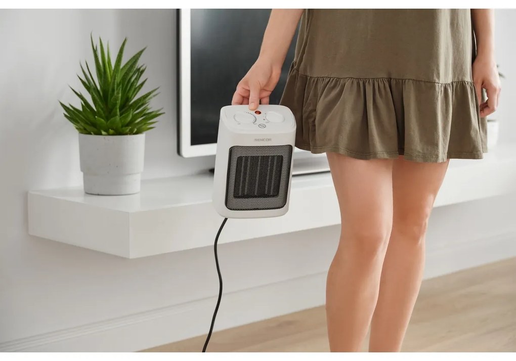 Sencor SFH 7600WH keramický ohrievač, biela